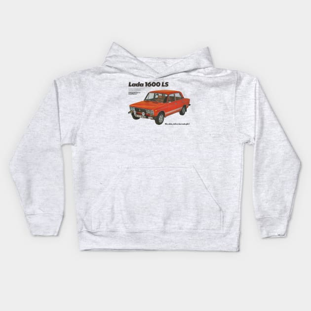 LADA 1600 - advert Kids Hoodie by Throwback Motors